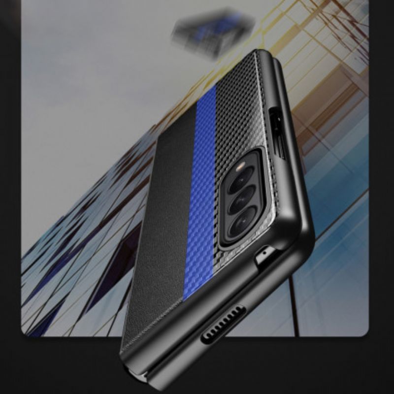 Cover Samsung Galaxy Z Fold 3 5g Carbon Fiber Color Line