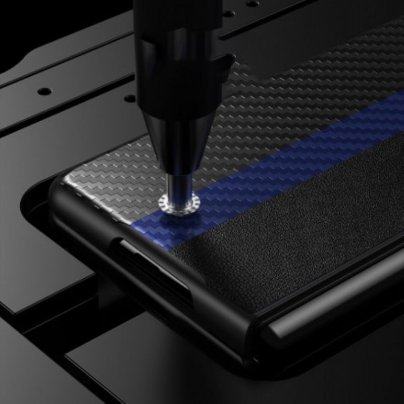 Cover Samsung Galaxy Z Fold 3 5g Carbon Fiber Color Line