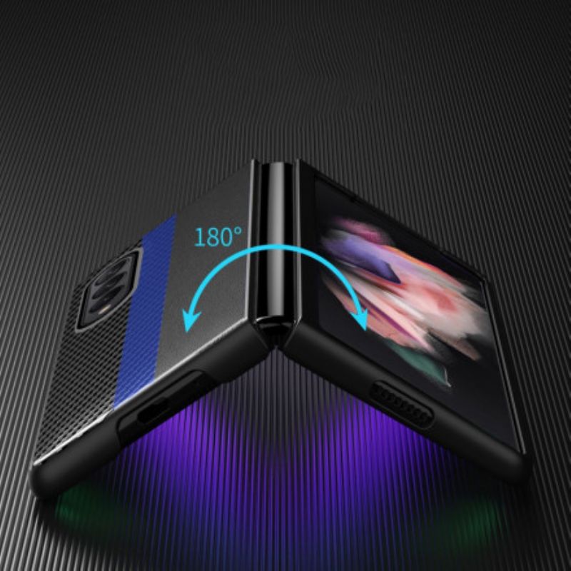 Cover Samsung Galaxy Z Fold 3 5g Carbon Fiber Color Line