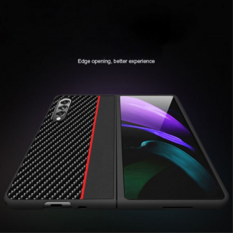 Cover Samsung Galaxy Z Fold 3 5g Carbon Fiber Line