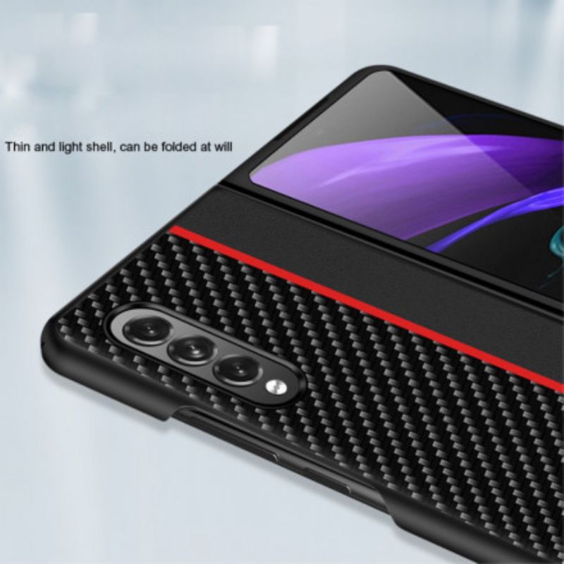 Cover Samsung Galaxy Z Fold 3 5g Carbon Fiber Line