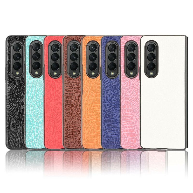 Cover Samsung Galaxy Z Fold 3 5g Imiteret Krokodillelæder