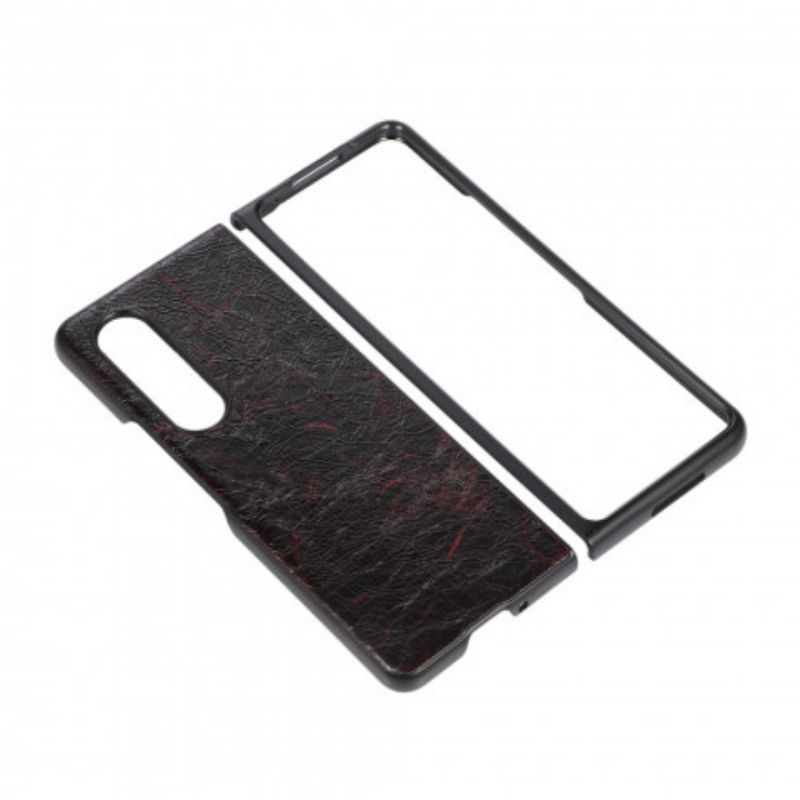 Cover Samsung Galaxy Z Fold 3 5g Tekstureret Kunstlæder