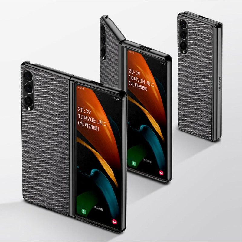 Cover Samsung Galaxy Z Fold 3 5g Tekstureret Lædereffekt