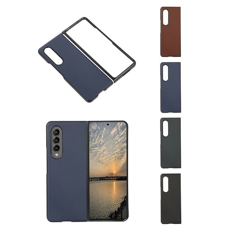 Cover Samsung Galaxy Z Fold 3 5g Telefon Etui Ægte Læderdesign