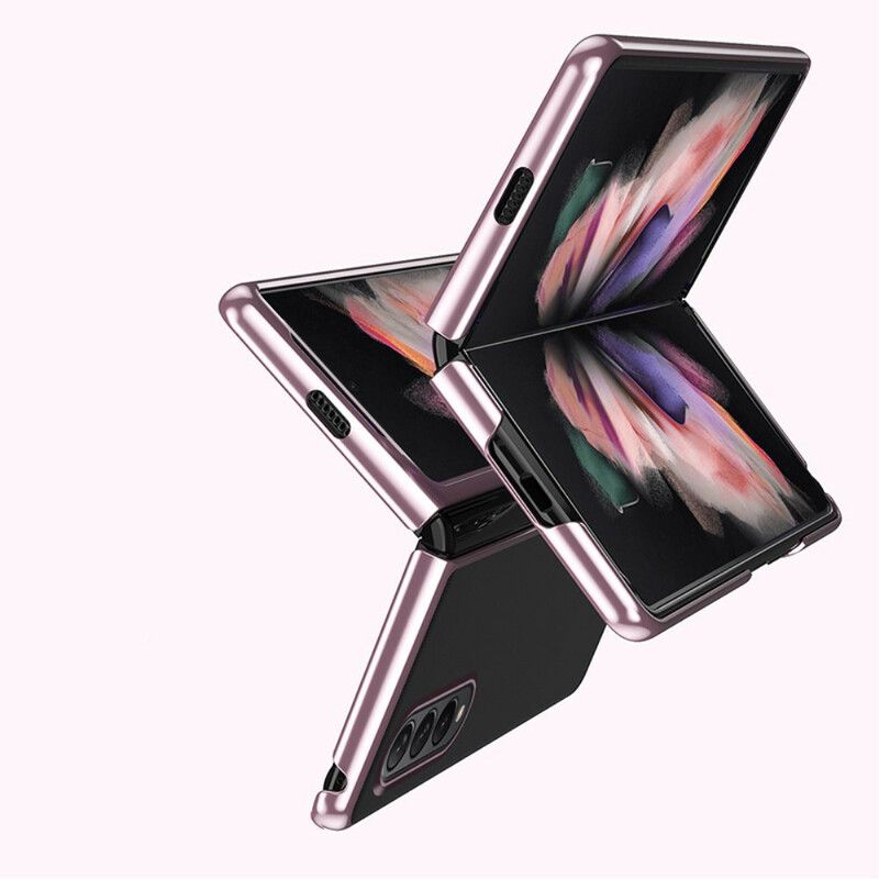 Cover Samsung Galaxy Z Fold 3 5g Telefon Etui Klare Metal Style Kanter