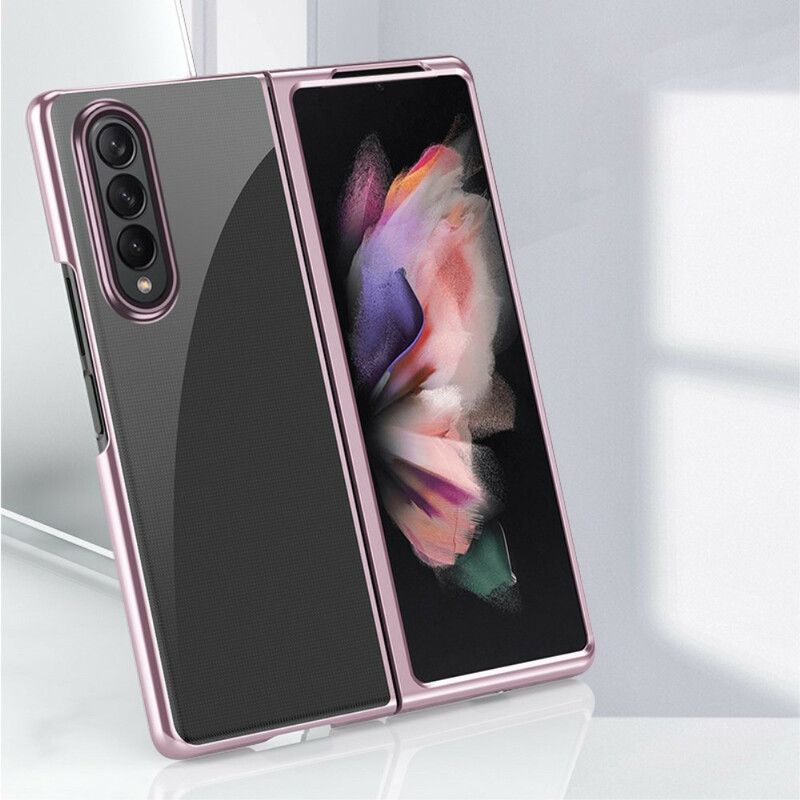 Cover Samsung Galaxy Z Fold 3 5g Telefon Etui Klare Metal Style Kanter