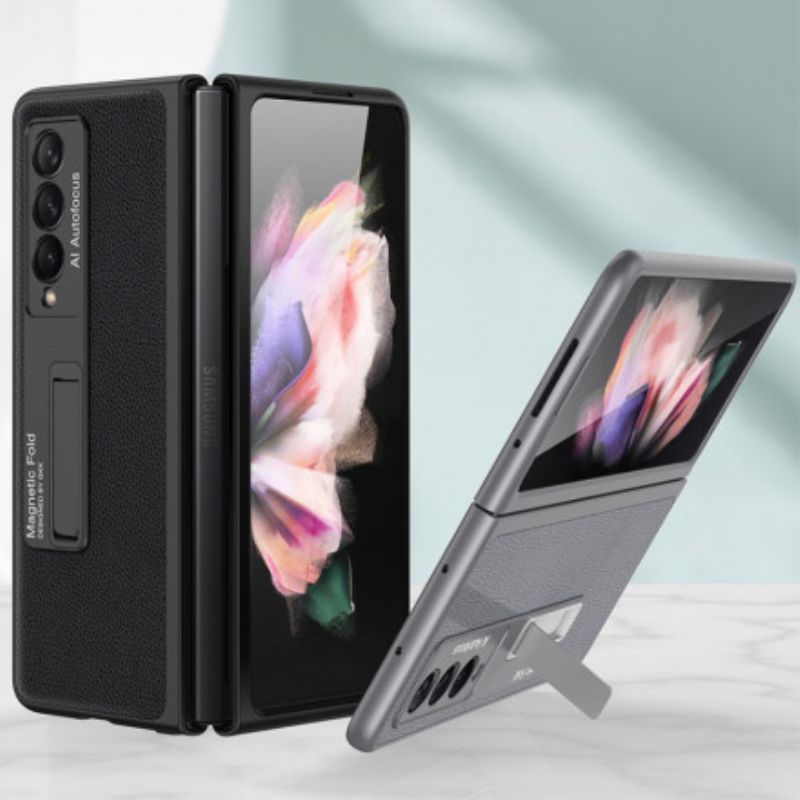 Cover Samsung Galaxy Z Fold 3 5g Vævet Læderstøtte Gkk