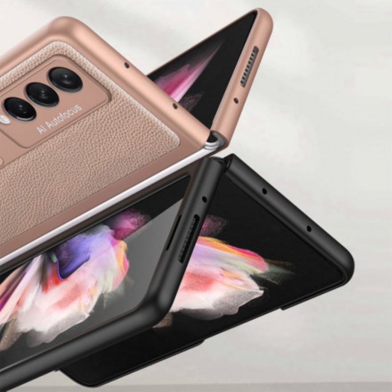 Cover Til Samsung Galaxy Z Fold 3 5g Litchi Læderstøtte Gkk