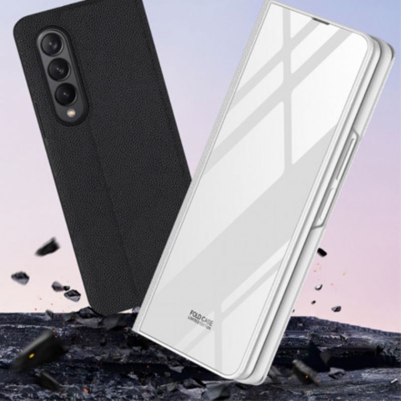 Flip Cover Til Samsung Galaxy Z Fold 3 5g Hærdet Glasmekanisme Gkk