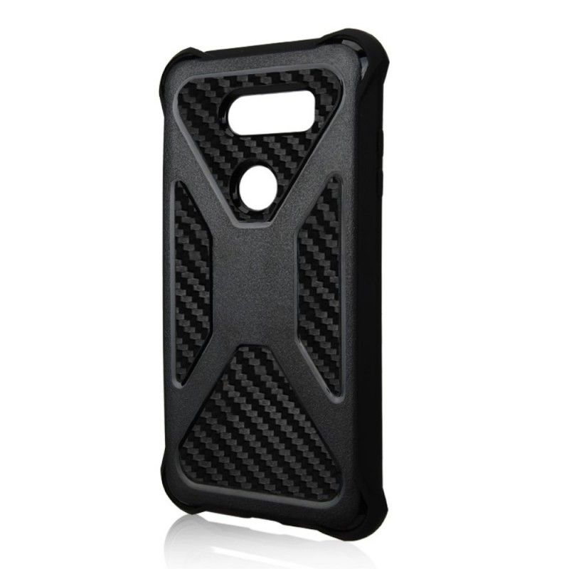 Cover for LG V30 Sort Ultrabestandig Kulfiber