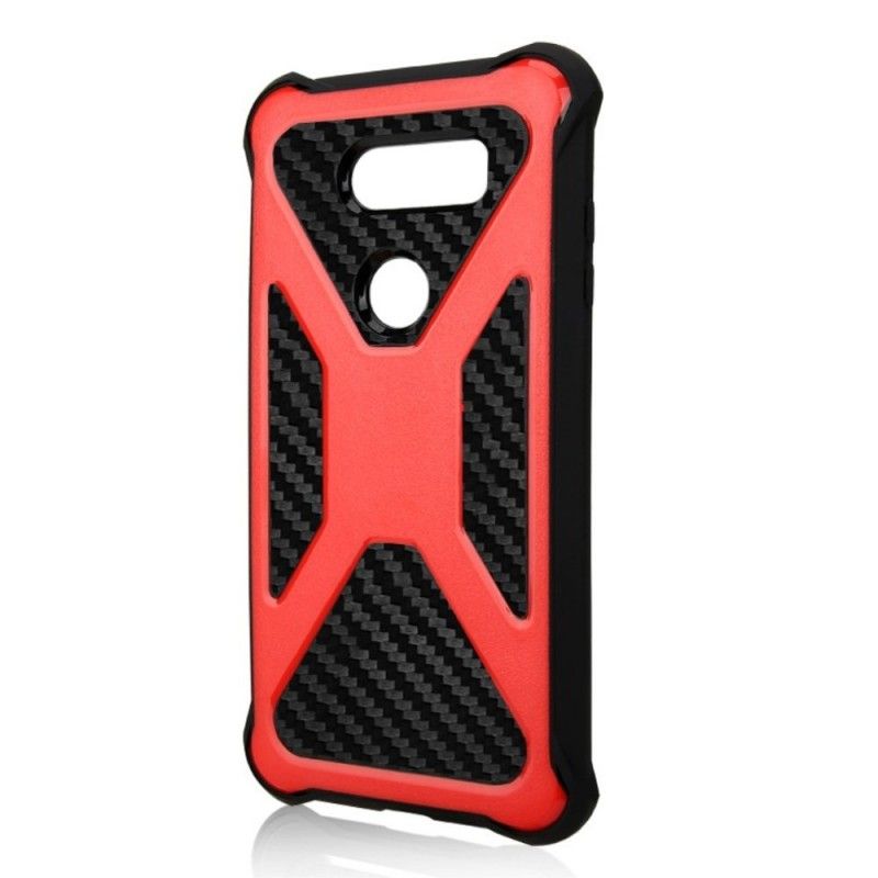 Cover for LG V30 Sort Ultrabestandig Kulfiber