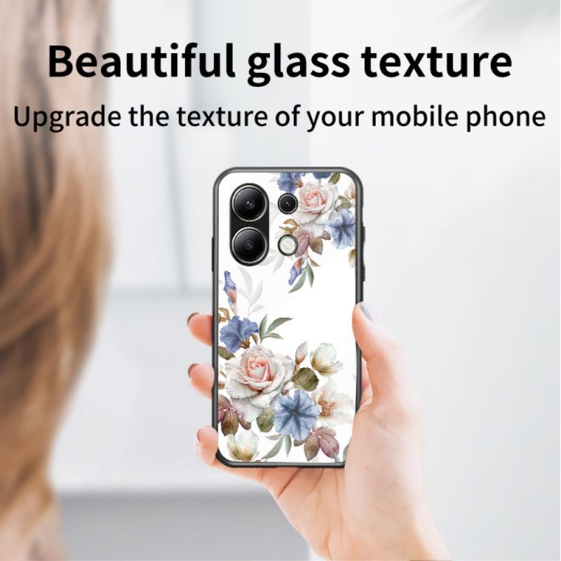 Cover Xiaomi Redmi Note 13 4g Blomster Ring-holder