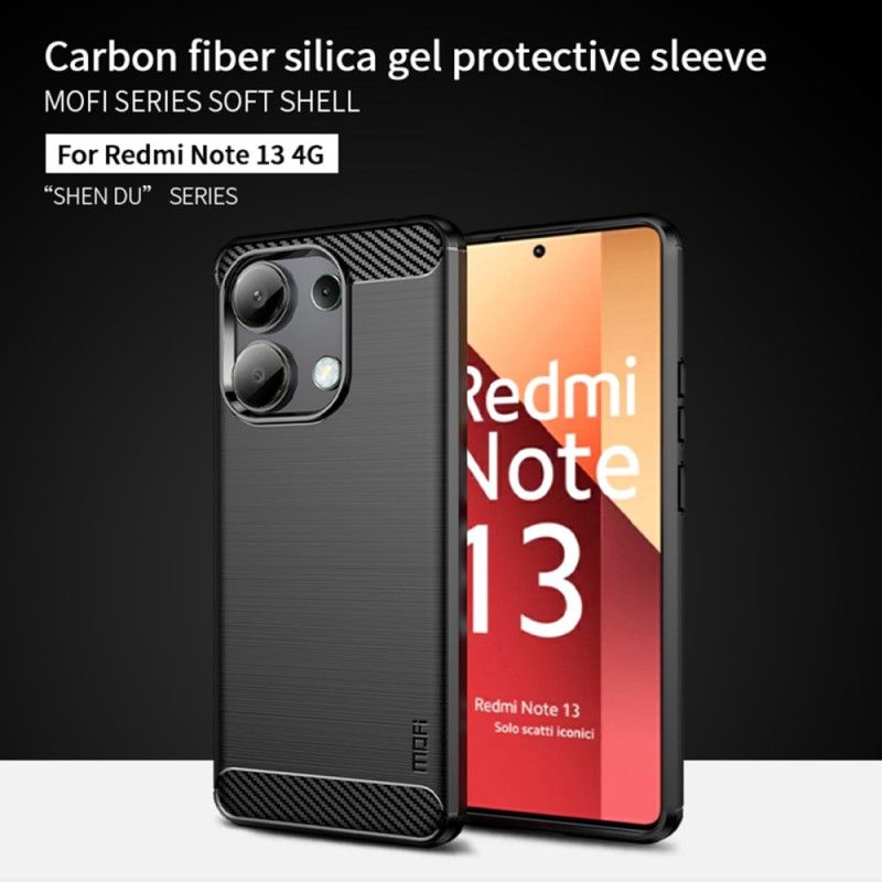 Cover Xiaomi Redmi Note 13 4g Mofi Børstet Kulfiber