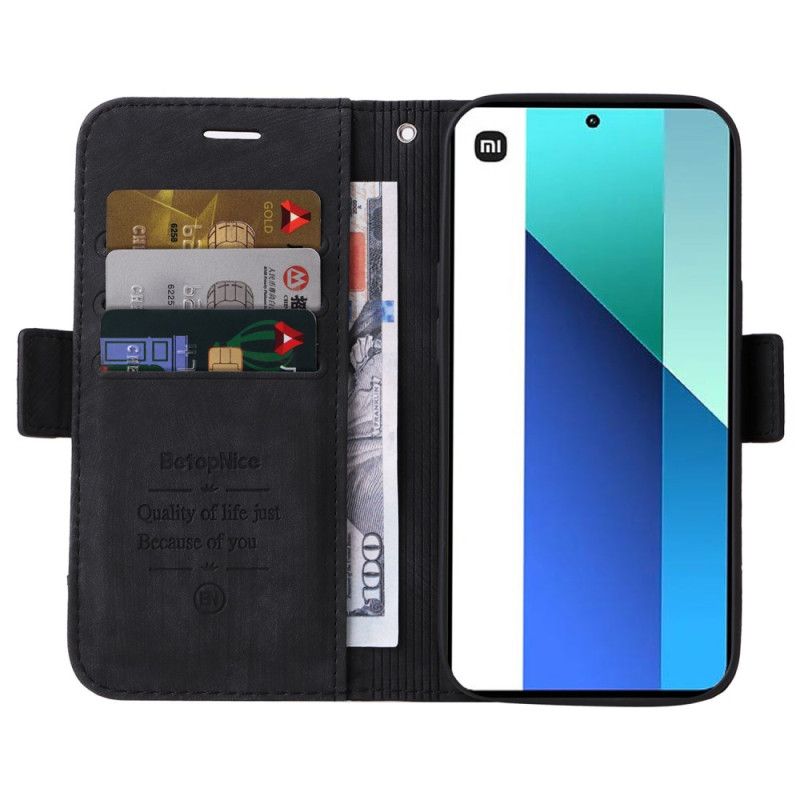 Flip Cover Til Xiaomi Redmi Note 13 4g Betopnice