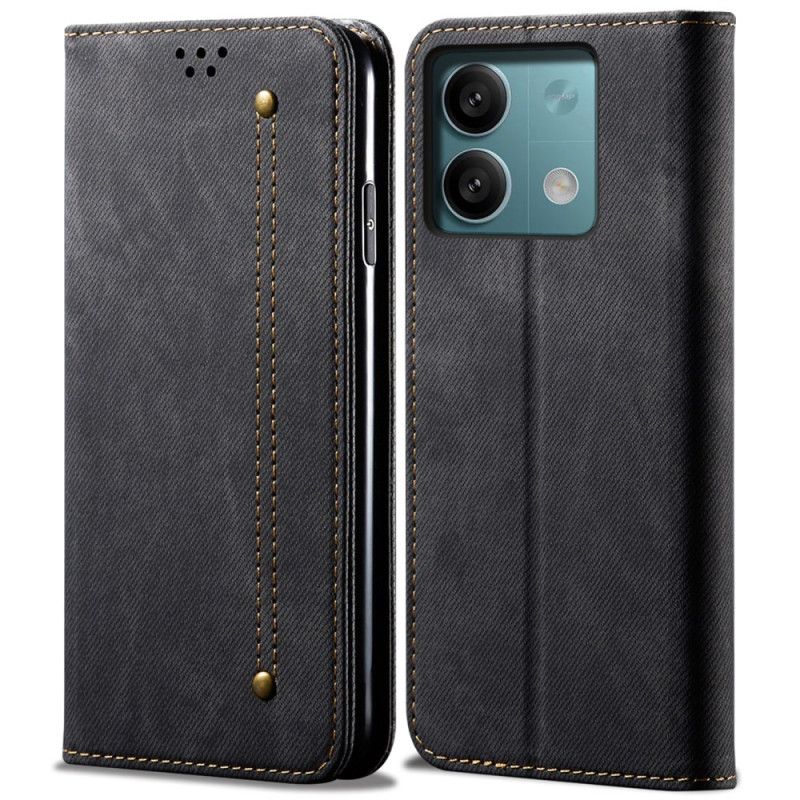 Flip Cover Til Xiaomi Redmi Note 13 4g Jeansstof