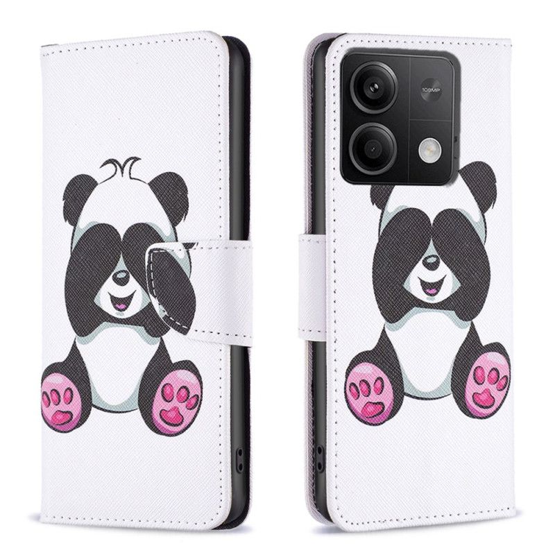 Flip Cover Til Xiaomi Redmi Note 13 4g Panda