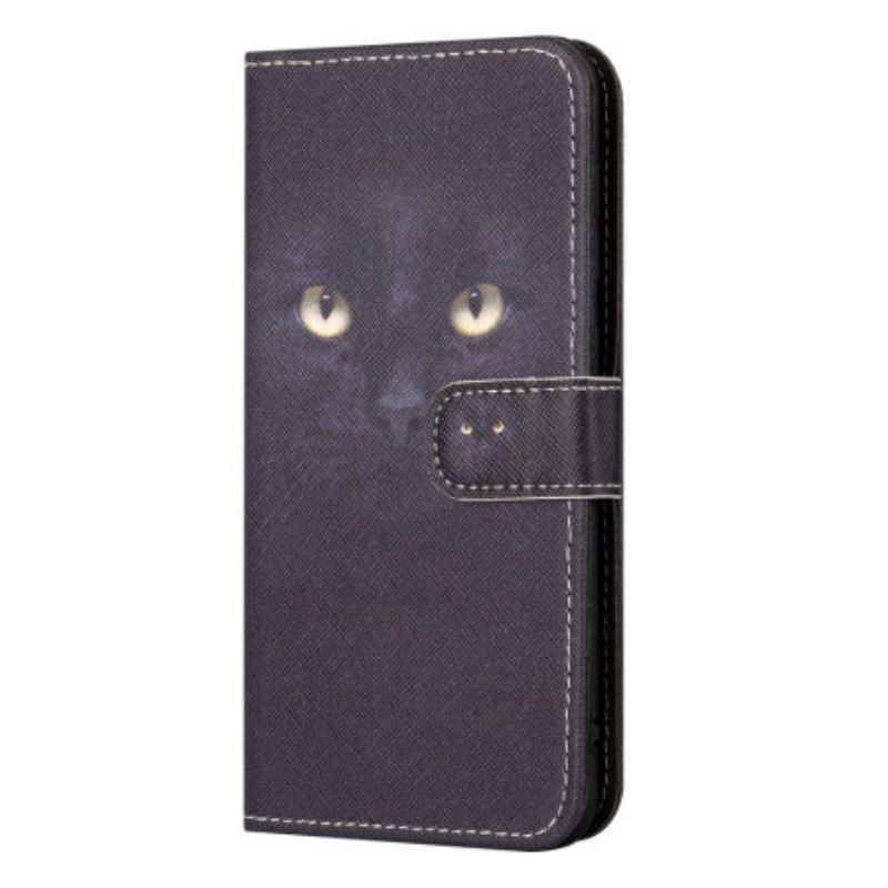 Flip Cover Til Xiaomi Redmi Note 13 4g Strappy Cat Eyes