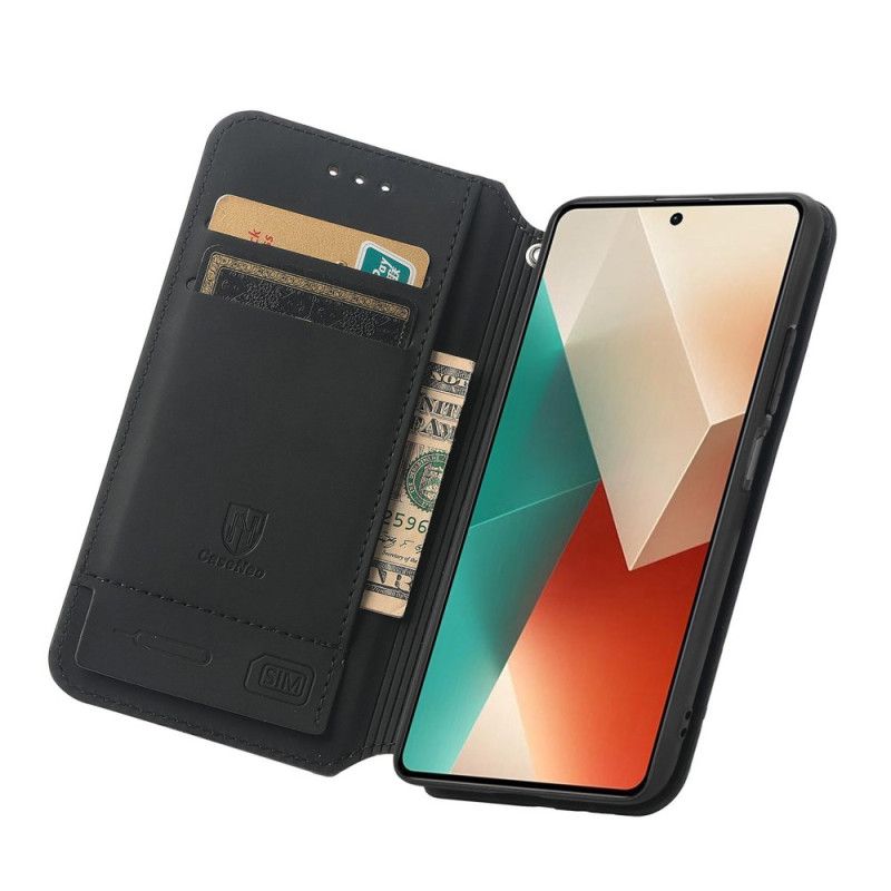 Flip Cover Til Xiaomi Redmi Note 13 4g Tegnebog Med Rfid-blokering Caseneo