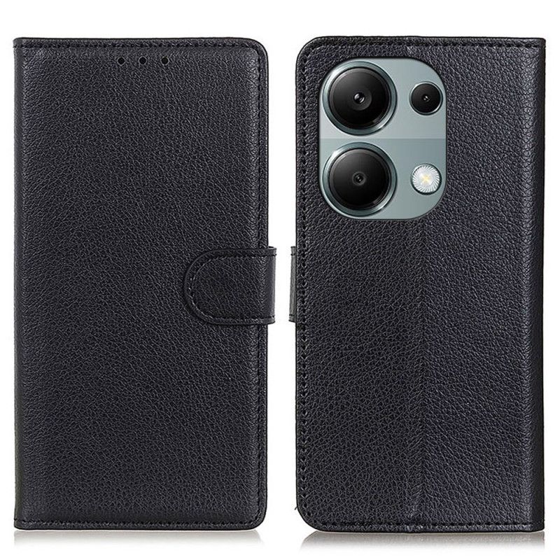 Flip Cover Til Xiaomi Redmi Note 13 4g Traditionelt Kunstlæder