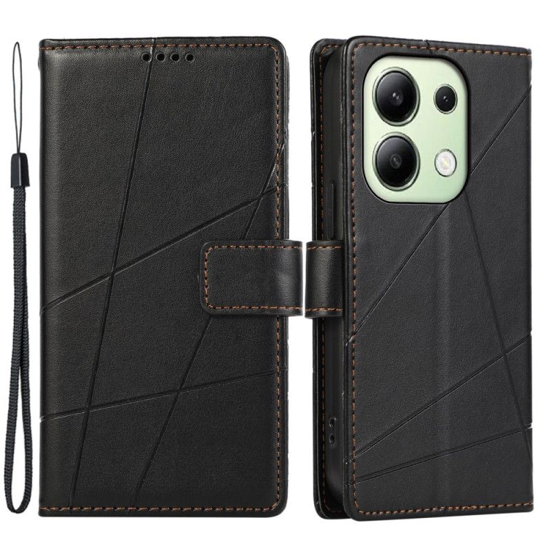 Flip Cover Til Xiaomi Redmi Note 13 4g Udskriv Linjer