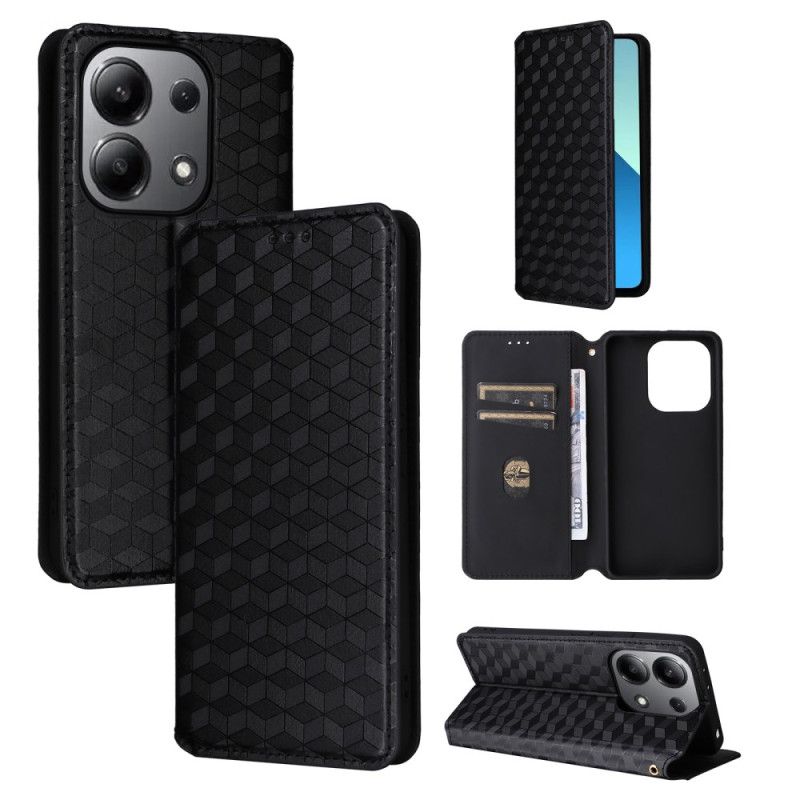 Flip Cover Xiaomi Redmi Note 13 4g 3d Diamanter