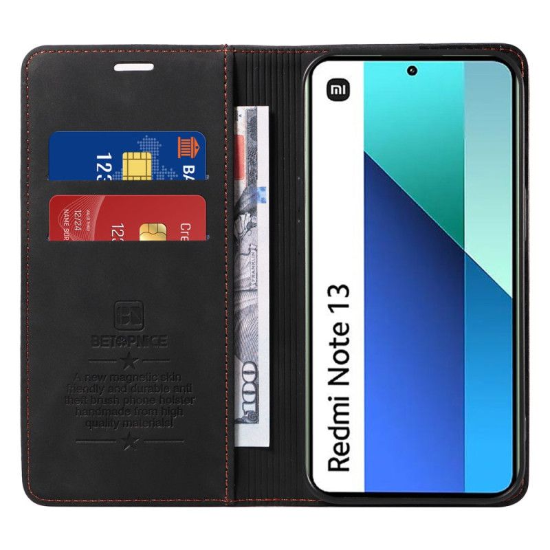 Flip Cover Xiaomi Redmi Note 13 4g Betopnice Rfid-beskyttelse