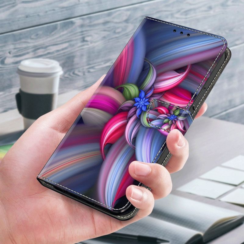 Flip Cover Xiaomi Redmi Note 13 4g Farverige Blomster