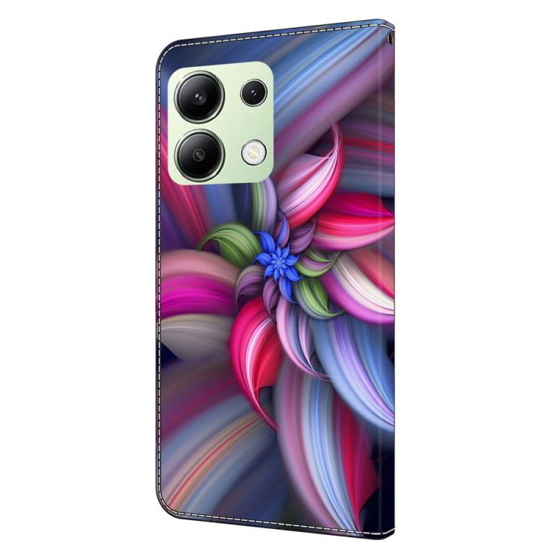 Flip Cover Xiaomi Redmi Note 13 4g Farverige Blomster