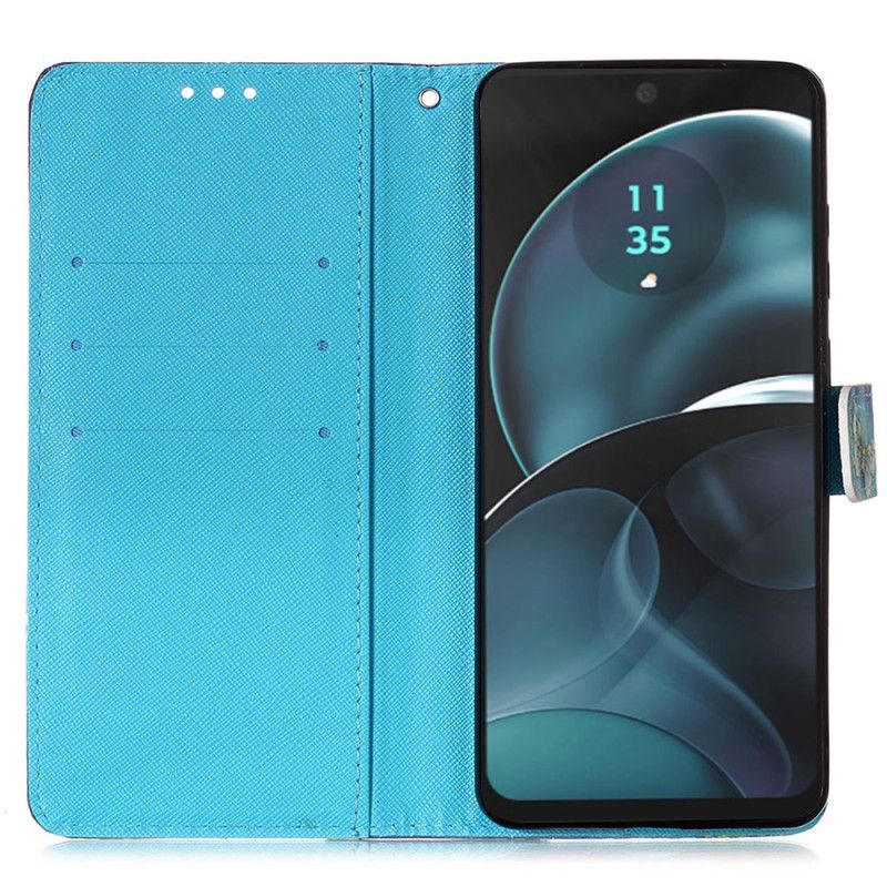 Flip Cover Xiaomi Redmi Note 13 4g Gyldne Sommerfugle