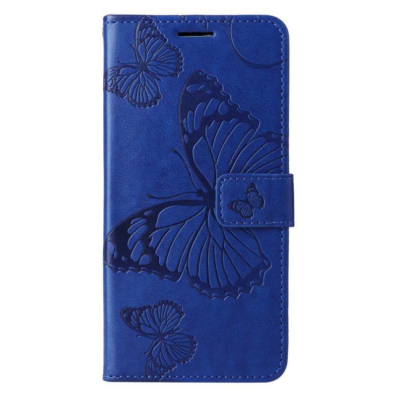 Flip Cover Xiaomi Redmi Note 13 4g Kæmpesommerfugle Med Rem