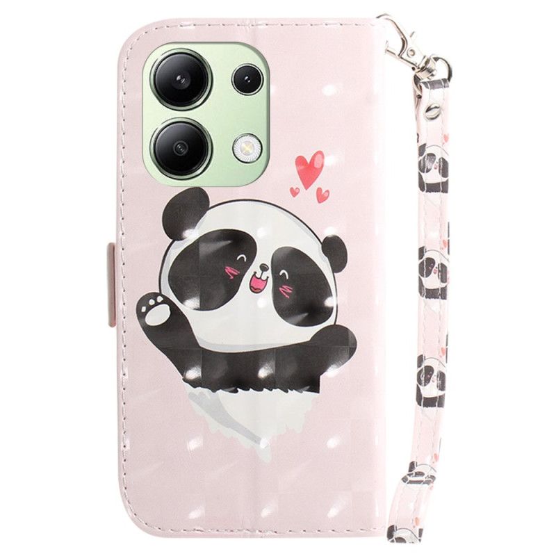 Flip Cover Xiaomi Redmi Note 13 4g Panda Love Med Rem