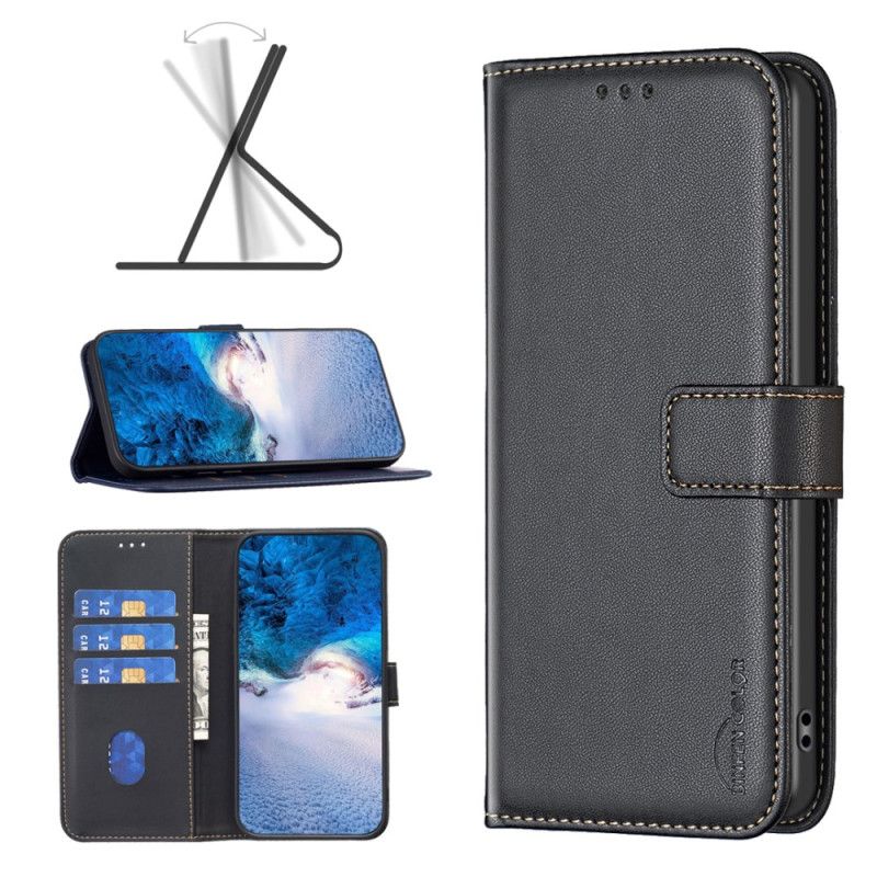 Læder Cover Xiaomi Redmi Note 13 4g Telefon Etui Klassisk Binfen Farve