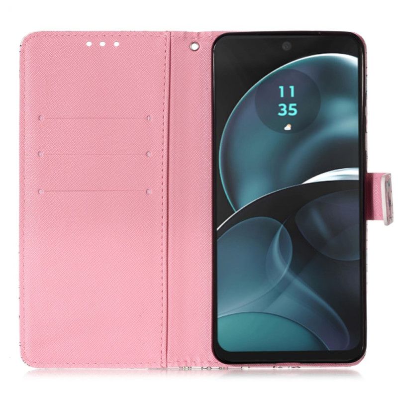 Læder Cover Xiaomi Redmi Note 13 4g Telefon Etui Valmue