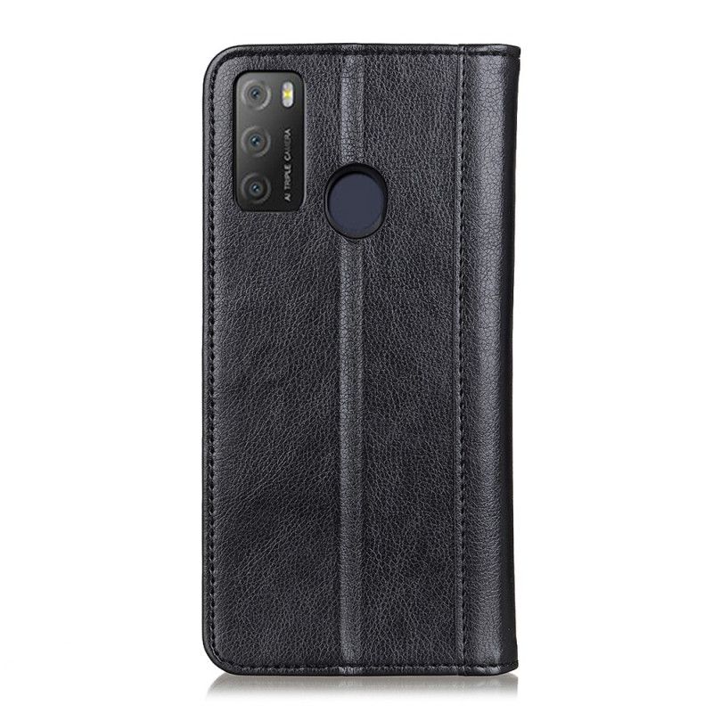 Flip Cover Alcatel 3l (2021) / 1s (2021) Elegance Split Litchi-læder