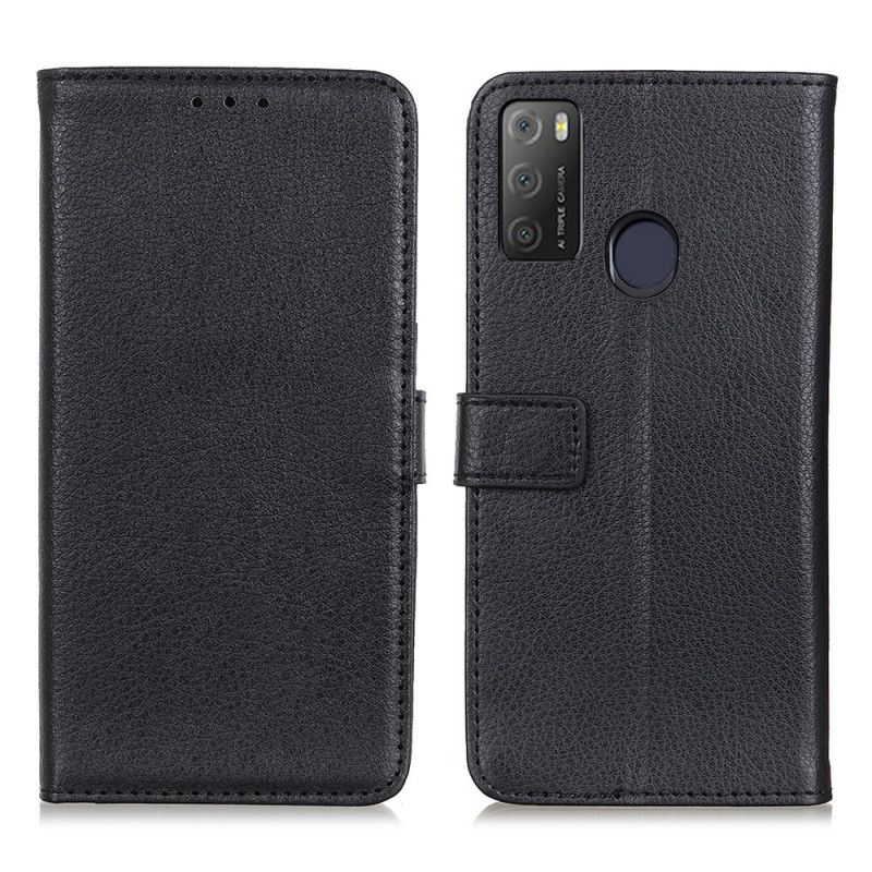 Flip Cover Alcatel 3l (2021) / 1s (2021) Premium Litchi-læder