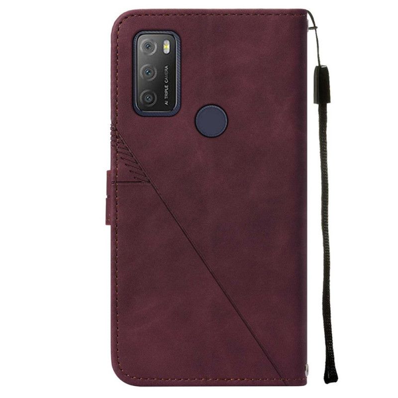 Flip Cover Alcatel 3l (2021) / 1s (2021) Pyramids Strappy Design