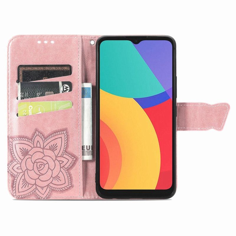 Flip Cover Til Alcatel 3l (2021) / 1s (2021) Halve Sommerfugle