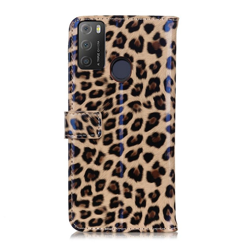 Flip Cover Til Alcatel 3l (2021) / 1s (2021) Leopard