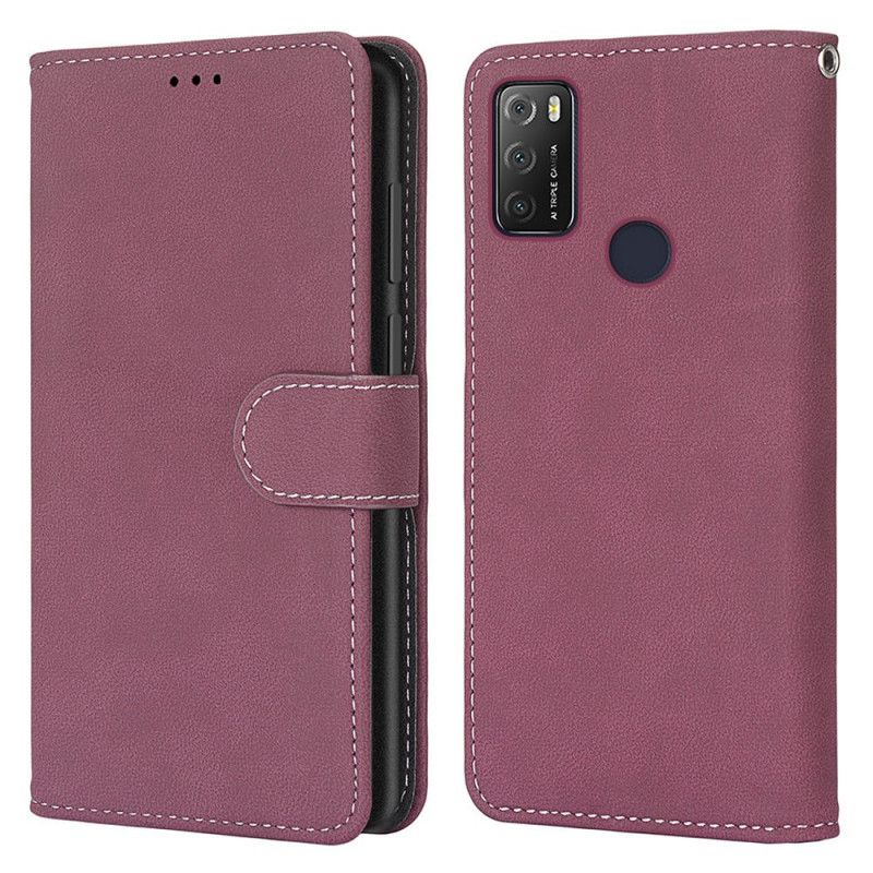 Læder Cover Alcatel 3l (2021) / 1s (2021) Style Læder Couture