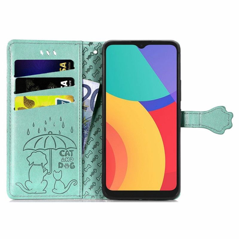 Læder Cover Alcatel 3l (2021) / 1s (2021) Telefon Etui Animerede Dyr