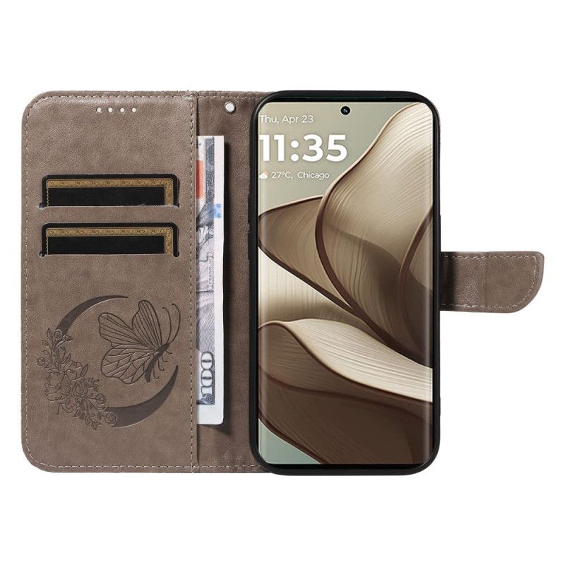 Flip Cover Motorola Edge 50 Sommerfugledesign