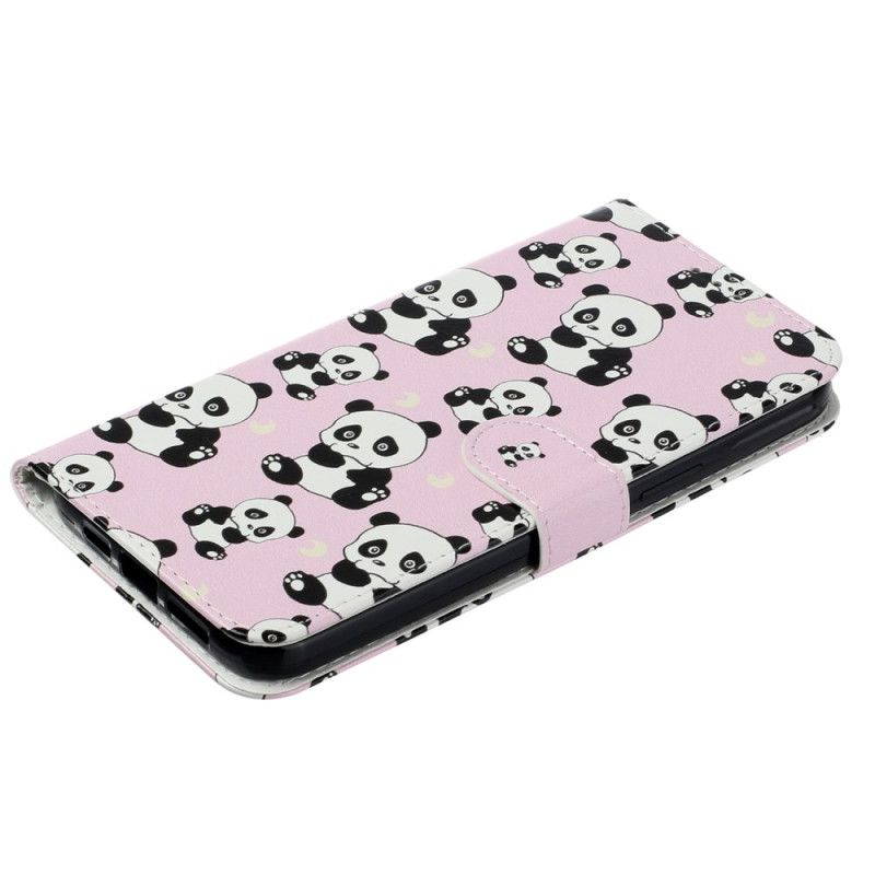 Flip Cover Til Motorola Edge 50 Pandas Premium