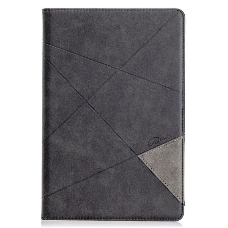 Etui Samsung Galaxy Tab S5e Sort Geometri Original