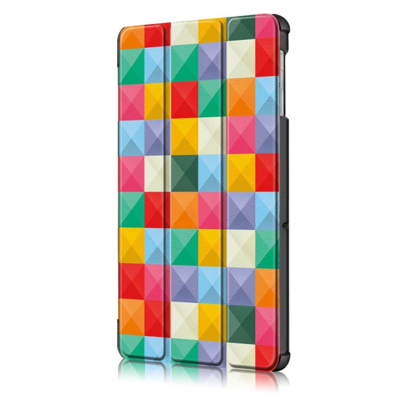 Farverig Forstærket Samsung Galaxy Tab S5e Smart Etui