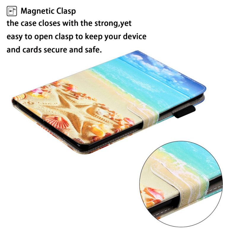 Flip Cover Læder for Samsung Galaxy Tab S5e Skaldyr Og Krebsdyr