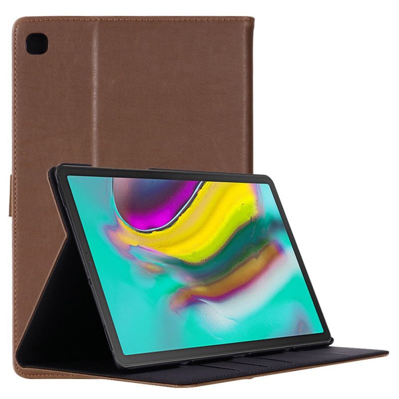 Flip Cover Læder for Samsung Galaxy Tab S5e Sort Vintage Kunstlæder