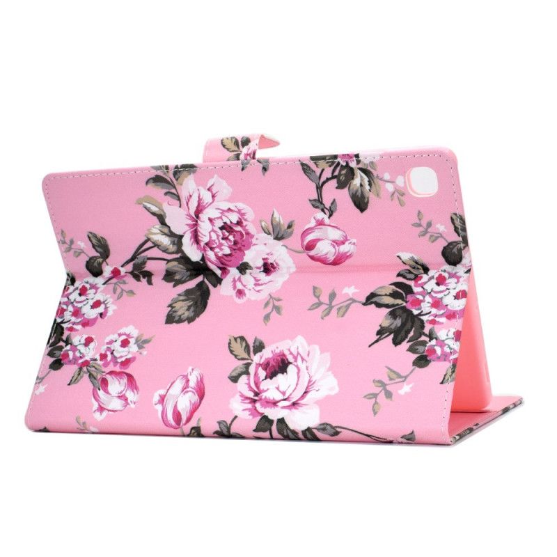 Flip Cover Læder Samsung Galaxy Tab S5e Frihedsblomster