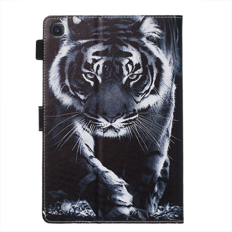 Flip Cover Samsung Galaxy Tab S5e Grå Tigerserie