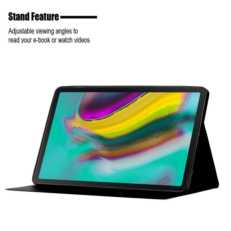 Flip Cover Samsung Galaxy Tab S5e Hvid Marmor Design